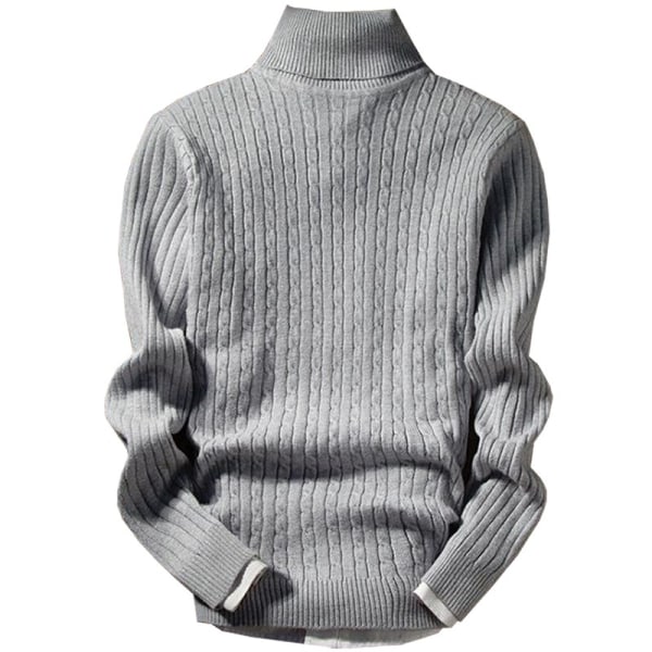Retro Style Trendy Herr Mode Stickad Pullover black M