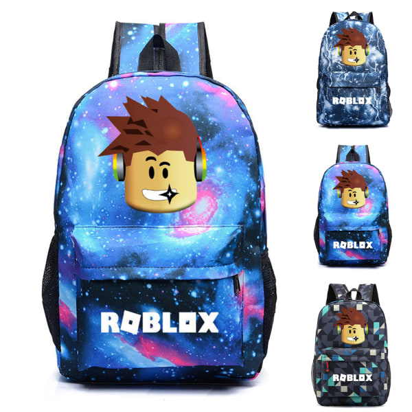 ROBLOX Ryggsäck Tonåringar Barn Skolväska Unisex Axelväska A