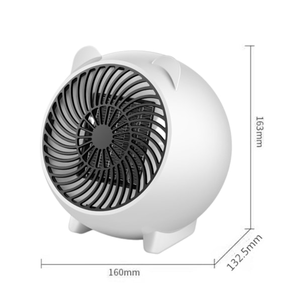 Liten rumsvärmare för inomhusbruk Bärbar elektrisk keramisk hem