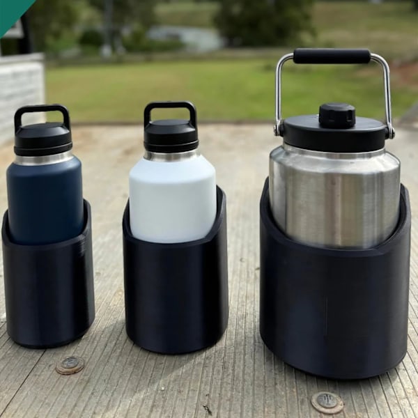 Magnetiska flaskhållare för 46, 50, 64 oz, Kraftig magnetisk mugghållare, 3D-printad magnetisk flaskhållare, Portabelt vattenflaskställ 50 ounces