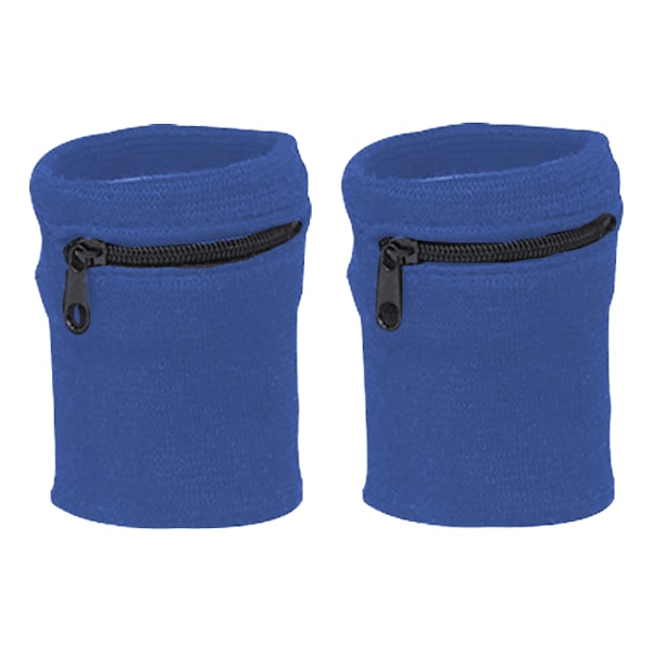 2 st handledsväska med dragkedja löparhandledsband handledsväska arm band väskor Royal blue