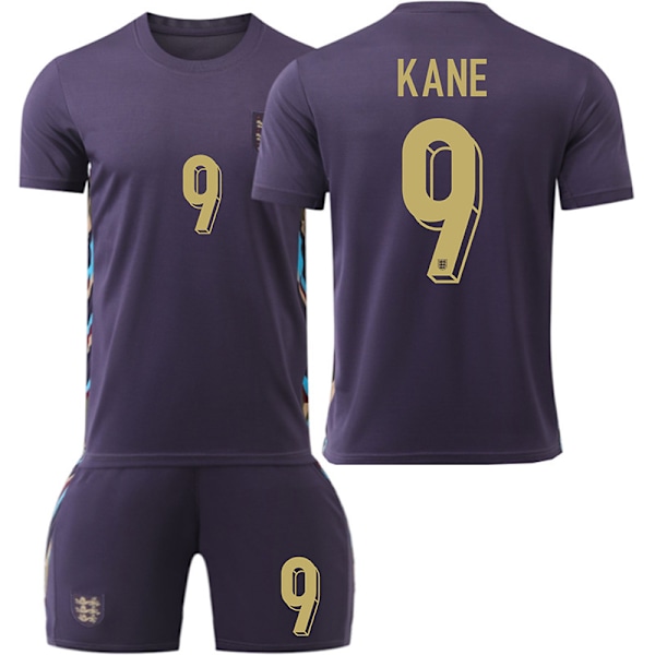 EM 2024 Aktiva Kläder No.9 KANE Fans Tränings Fotbollströja Set för Barn 26