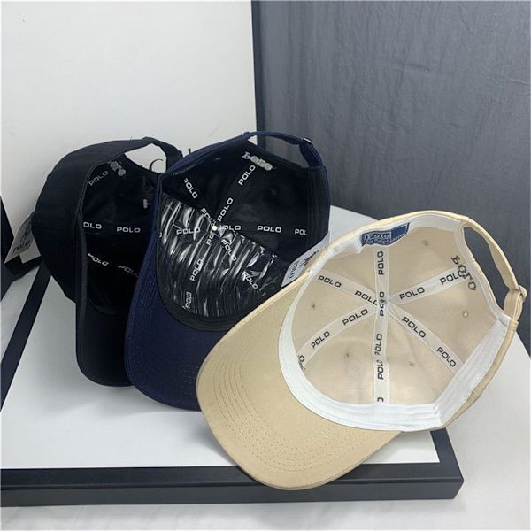 Het säljer polo keps herr dam baseboll unisex klassisk hatt present justerbar White