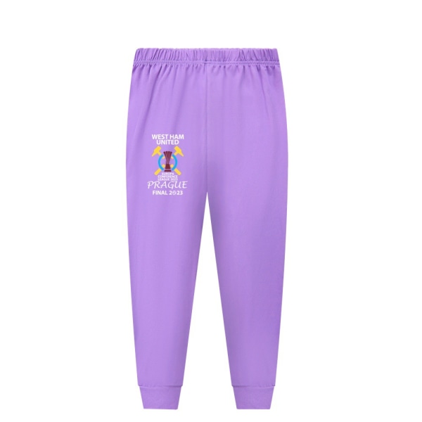 Stitch Kostym Barn Flickor Hemkläder Långärmad Pyjamas Set purple 160cm