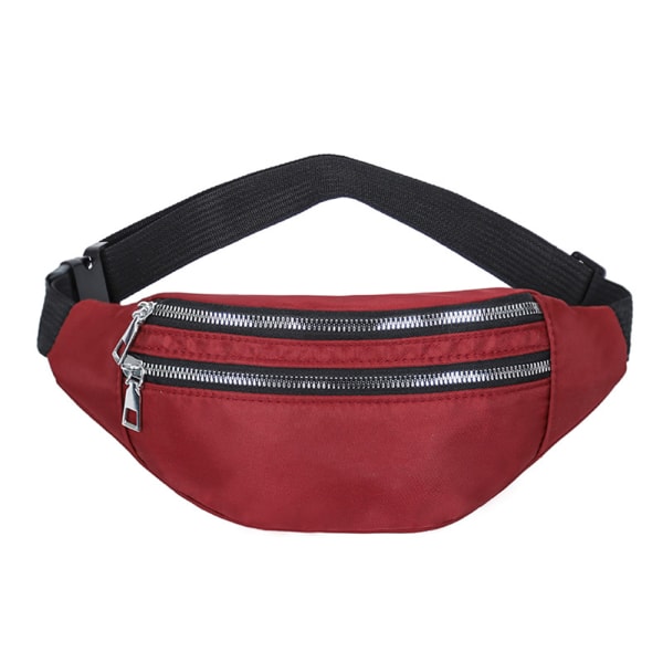 Stor rumpa väska fanny pack väskor Midje resebälte Pouch Herr Dam red