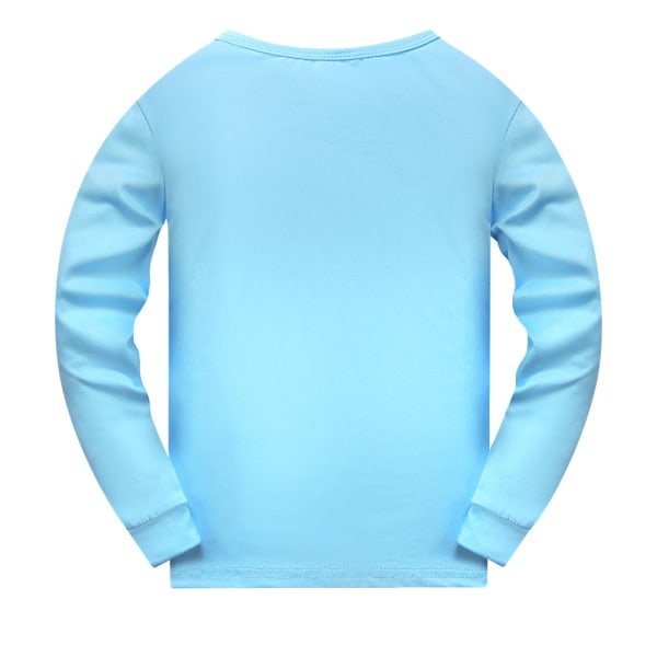 Stitch Kostym Barn Flickor Hemkläder Långärmad Pyjamas Set light blue 140cm