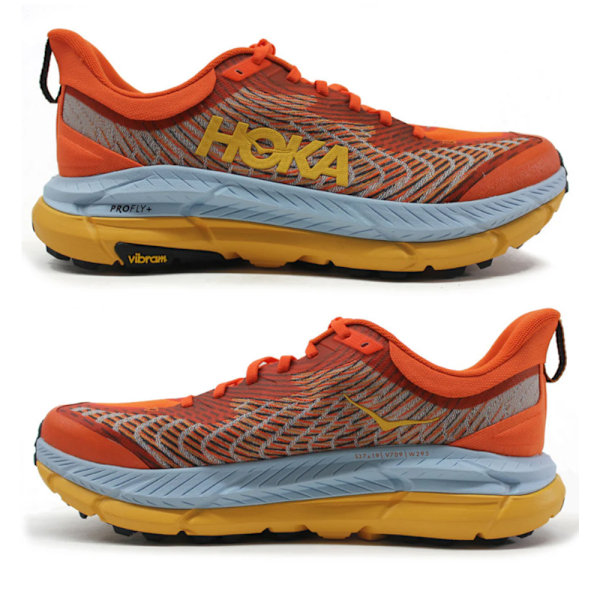 HOKA ONE ONE Mafate Speed 4 Mesh Herr Löparskor Trail Sneakers Låg Gold Yellow 40