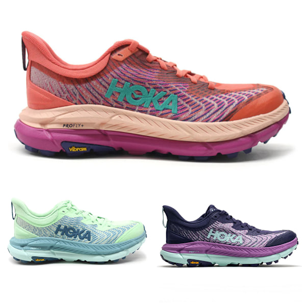 HOKA ONE ONE Mafate Speed 4 Mesh Damskor Låg Trail Sneakers Pink 40.5