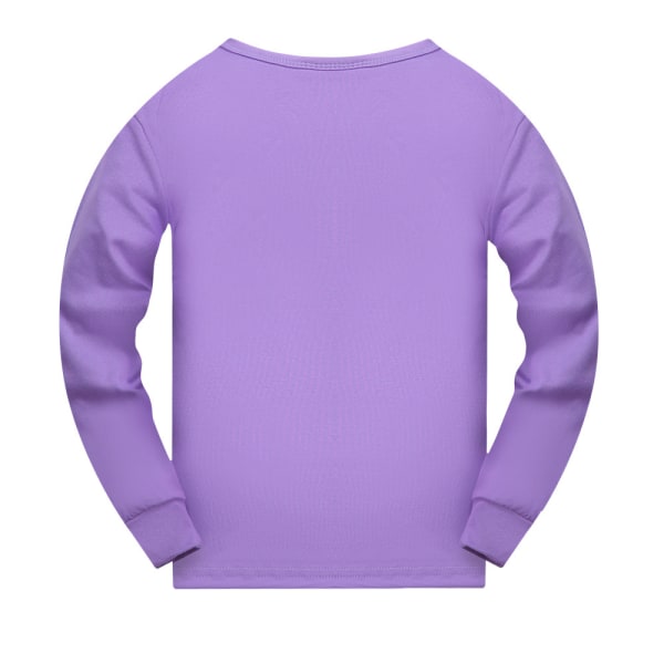 Stitch Kostym Barn Flickor Hemkläder Långärmad Pyjamas Set purple 150cm