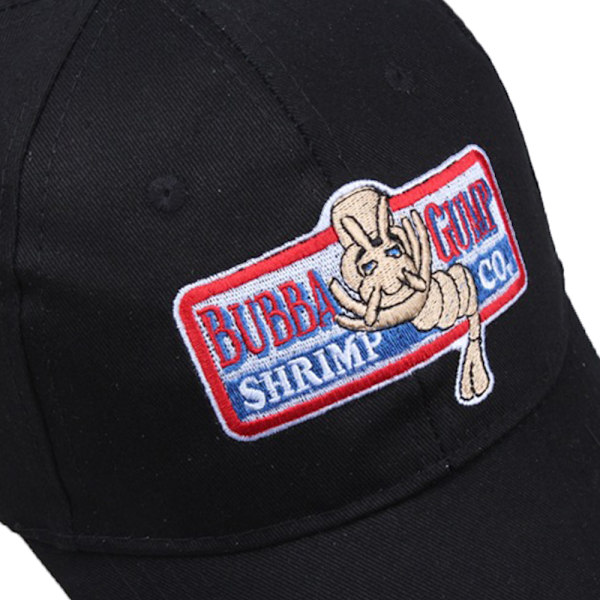 Forrest Gump Bubba Gump Shrimp Co. Broderad Tom Hanks Baseball Cap Strapback Black