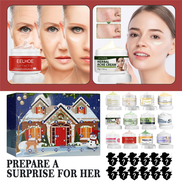 2023 Jul Flicka Hudvård 24 Dagar Nedräkning Adventskalender