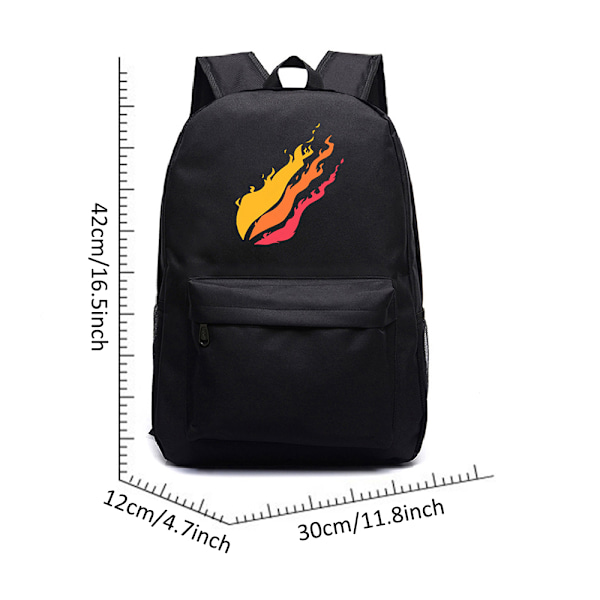 Prestonplayzs Barn Ryggsäck Skolväska Student Axel Laptop Väska Resa Ryggsäck D 30*12*42cm