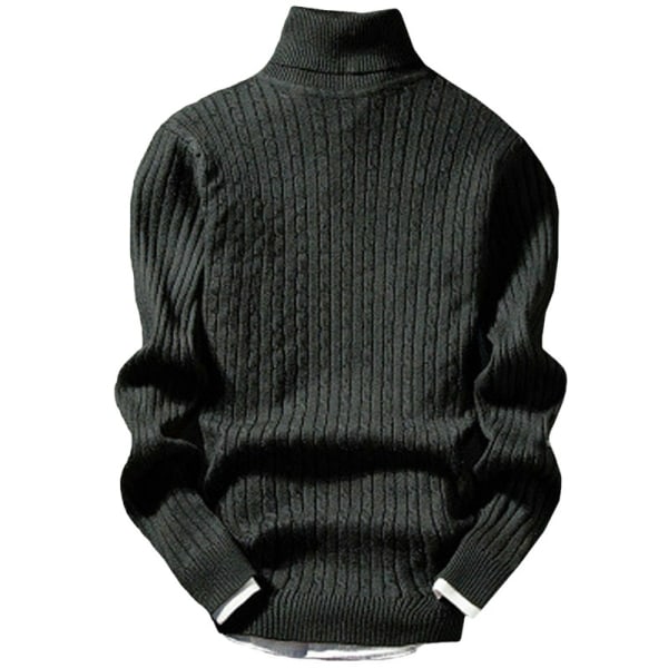 Retro Style Trendig Herr Mode Stickad Pullover navy blue XL