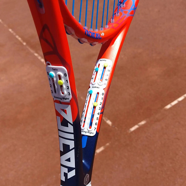 Scoring Right Tennisracketar + Paddlar Resultattavla Enkelt Monterad White