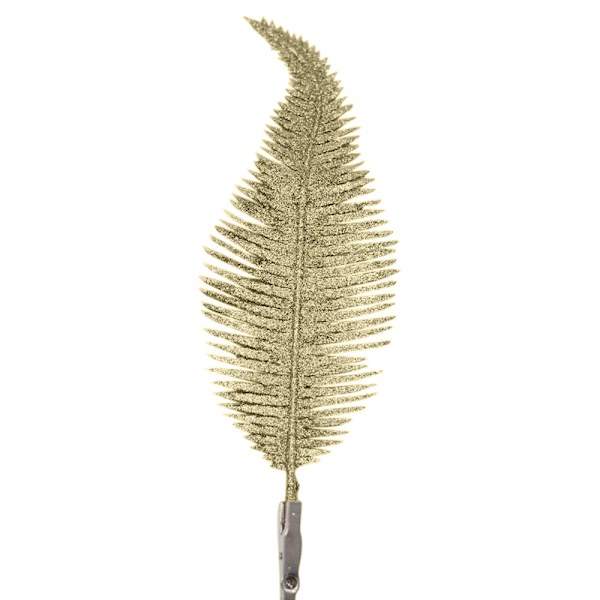 6 st julgransdekoration klämma glittrig fjäder prydnad golden
