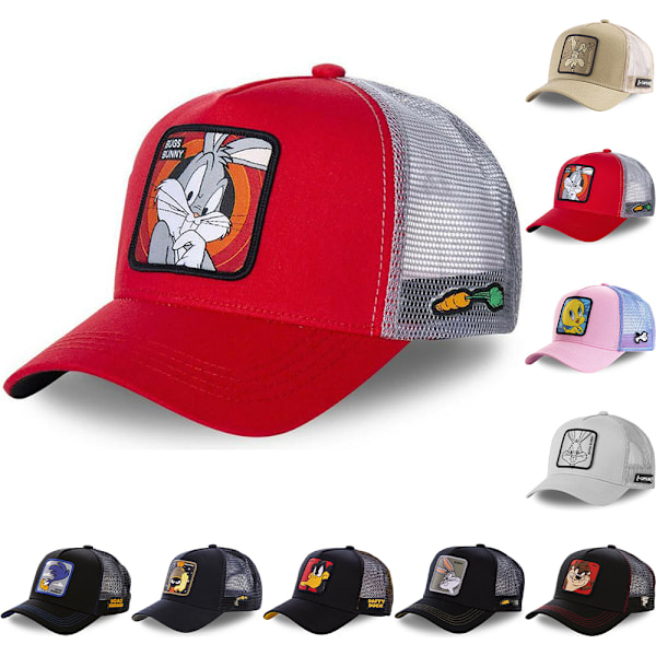 Cartoon Trucker Mesh Baseball Hat Män Kvinnor Casual Andas Snapback Cap #2