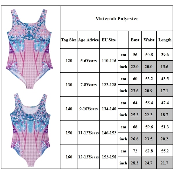 Barnflickor Taylor Swiftie Tryckt Baddräkt En Delig Strandkläder Scenframträdande Kostym 5-13 År 140cm