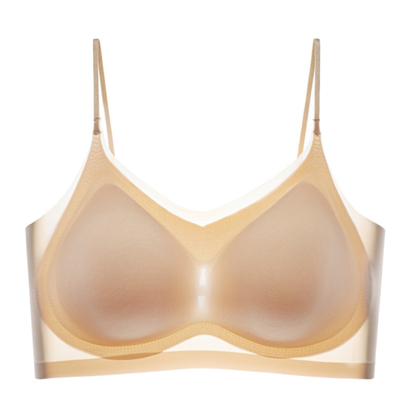 Sommar Ultra Tunn Is Silke Komfort BH Kvinnor Underkläder skin M