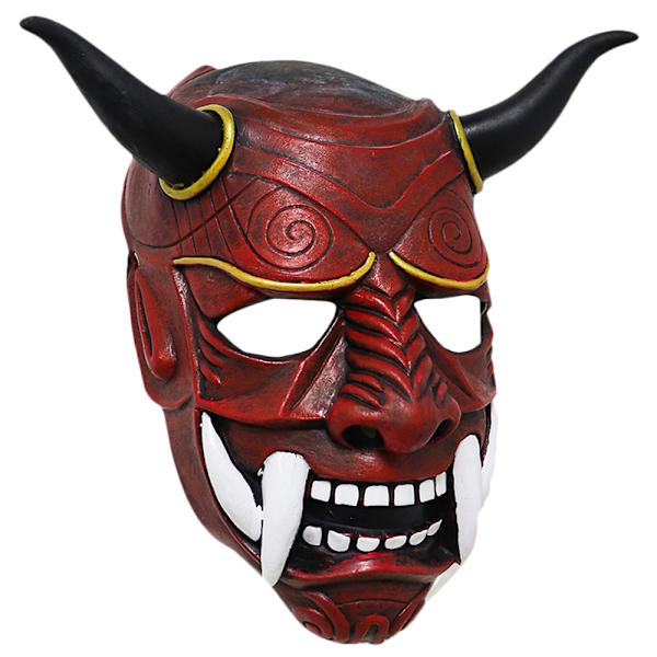 Halloween Prajna Mask Dekorativ Prajna Läskig Huvudbonad red