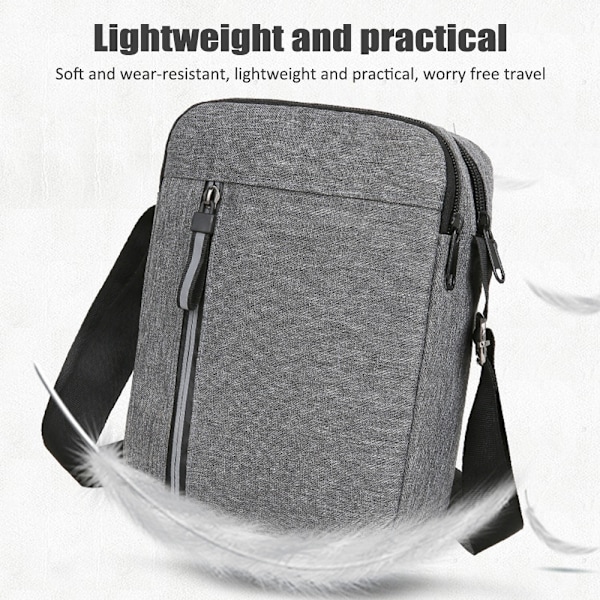 Herr Messenger Bag Pack Utility Reseväska Arbetsaxel Väska Cross Body Väskor Gray