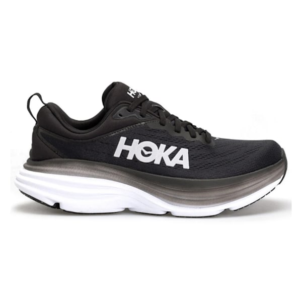 HOKA ONE ONE Bondi 8 Textile Damskor Lågtoppiga Löparskor Black White 36.5