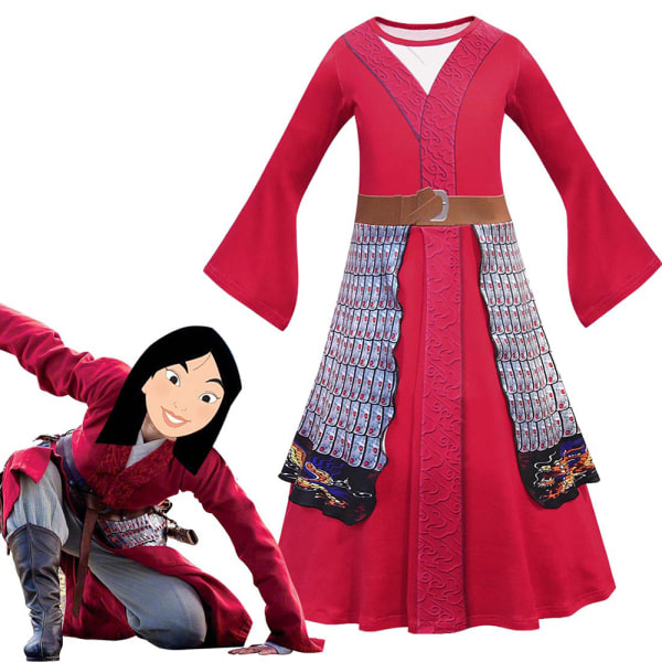 Barnens Mulan Tabard Cosplay Halloween Party Performance 110