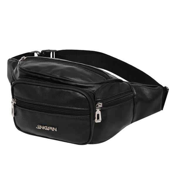 Fanny Pack Midjeväska Herr Skinnväskor för semester black