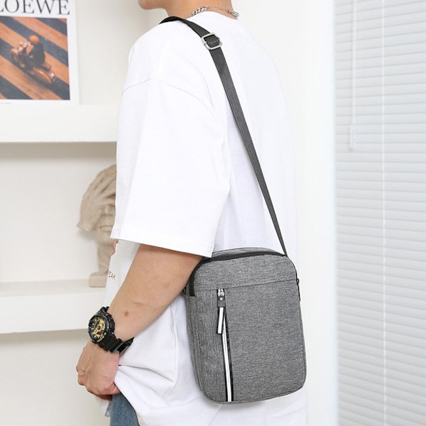 Herr Messenger Bag Pack Utility Reseväska Arbetsaxel Väska Cross Body Väskor Gray