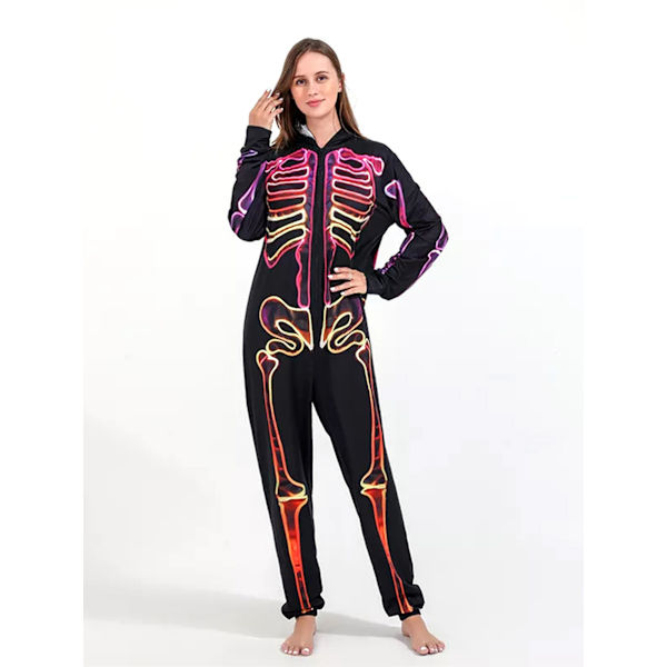 Förälder-barn Body Pajamas Hoodie Halloween Cos Party Kostym Mother L