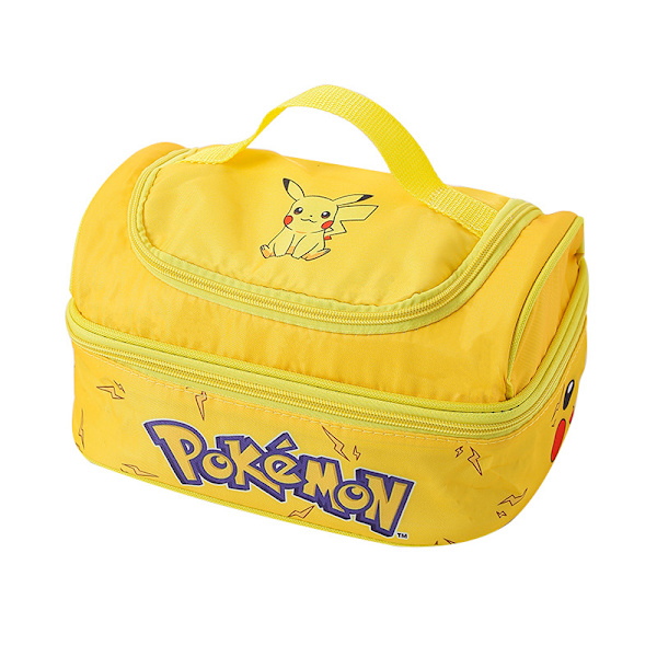Pikachu Dubbelskiktad Multifunktionell Lunchlåda Lunchväska, Bärbar Återanvändbar Lunch Tote #4