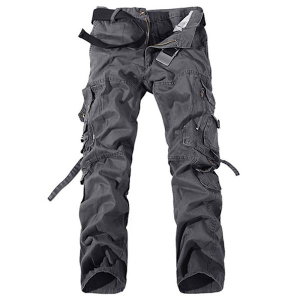 Vinter Camping Vandring Armé Cargo Byxor Lös khaki 34