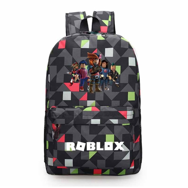 Roblox skolryggsäck för barn axelväska skolväska B