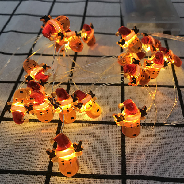 Julgran LED Snögubbe Ljusslinga Festival Dekor D 2M