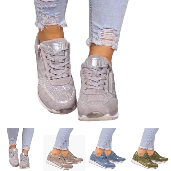 Damsneakers Sneaker Platform Sneakers Walking Shoes blue 38