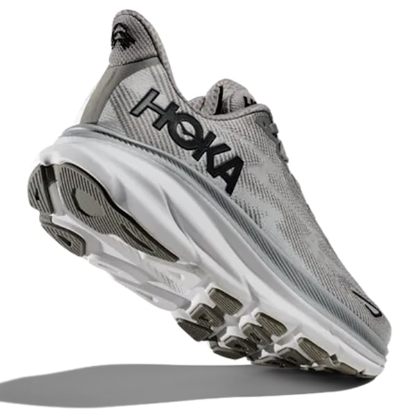 HOKAONE ONE CLIFTON 9 Herrskor Mesh Lågskor Löparskor för Väg Light Grey + Black 42