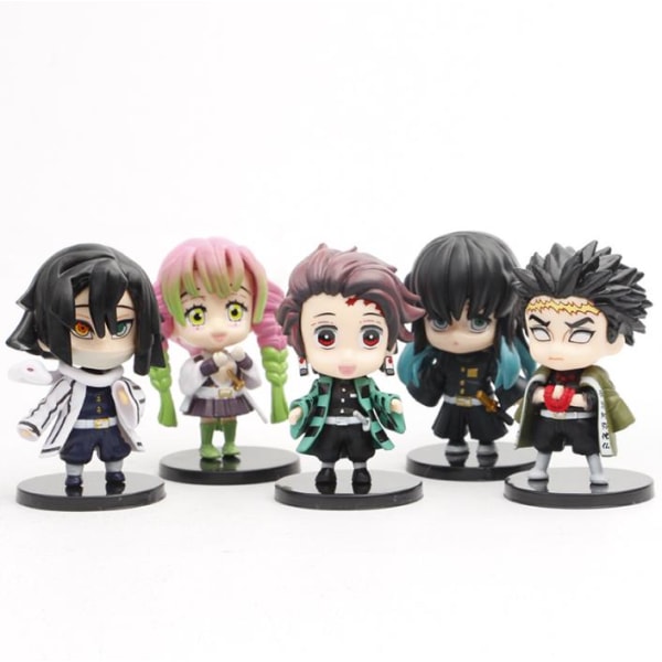 5 ST Demon Slayer Action Figurer Toy Anime Model Collection Toy 5PCS-A