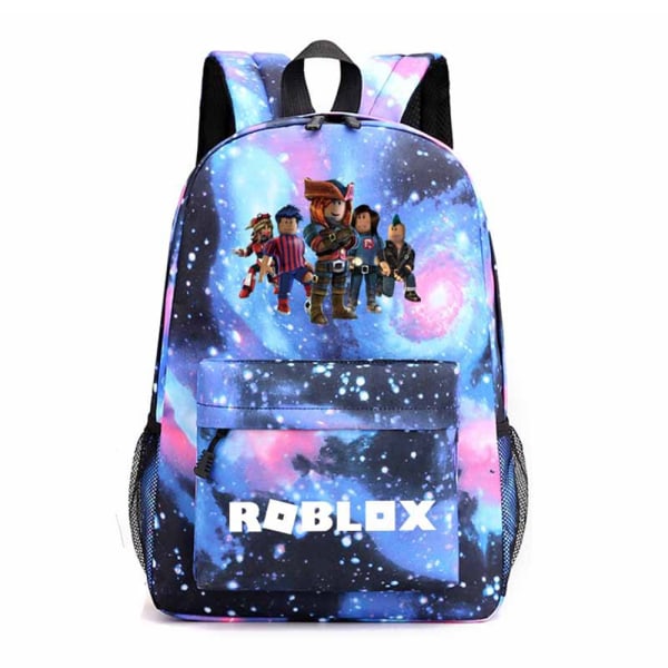 Roblox Skolryggsäck för Barn Axelväska Skolväska F