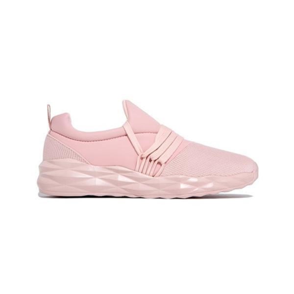 Sneakers för kvinnor Sneakers Enfärgad Mesh andas snörning pink 36