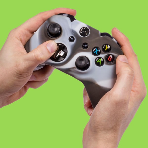 Xbox One Silikon Skin Kamoflage grå