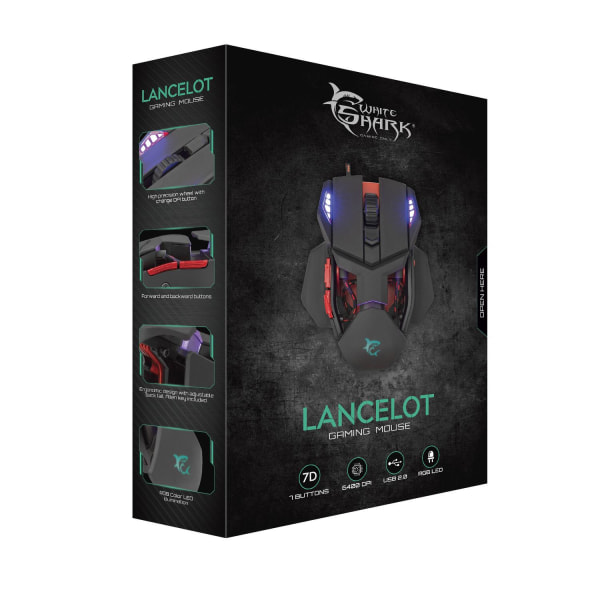 White Shark GAMING MOUSE GM-9002 LANCELOT / 6.400 dpi