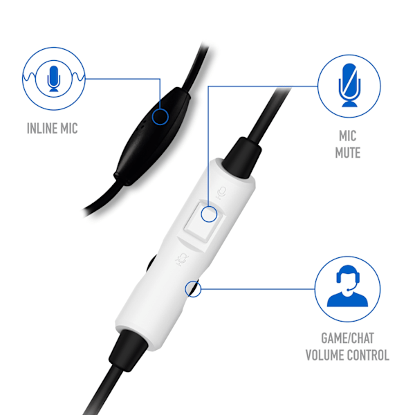 Stealth C6-50 Gaming Headset for PS4/PS5, XBOX, Switch, PC - Blue/White
