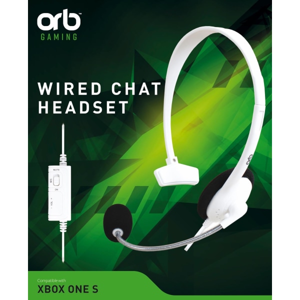 Xbox One S Chat Headset vit Vit