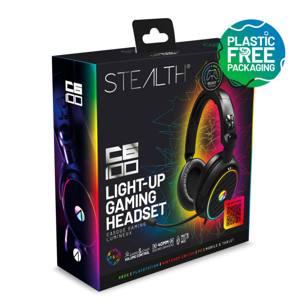 Stealth C6-100 Light Up Gaming Headset for  XBOX, PS4/PS5, Switch, PC