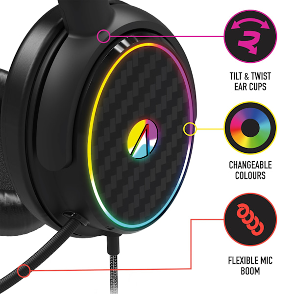 Stealth C6-100 Light Up Gaming Headset for  XBOX, PS4/PS5, Switch, PC