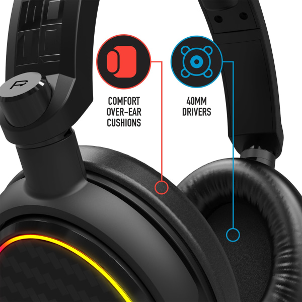 Stealth C6-100 Light Up Gaming Headset for  XBOX, PS4/PS5, Switc