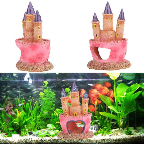 1 st Aquarium Resin Castle Dekoration Aquarium Dekoration Cartoon Castle Form