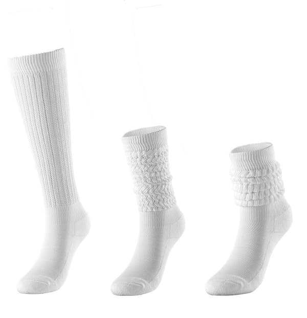 3 stk. Casual Strømper Kvinders Lårhøje Strømper Bløde Kompressionsstrømper 38cm