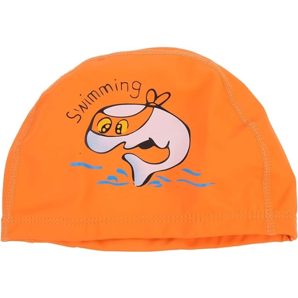 Swimming Cap Accessories Child Girl Pu 23X14X0.5CM Orange