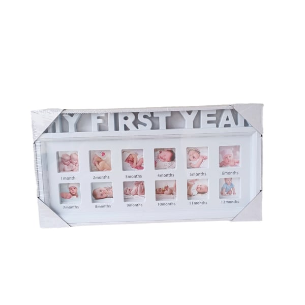 Unique My First Year 12 Month Photo Frame Infant Baby Newborn Photogra