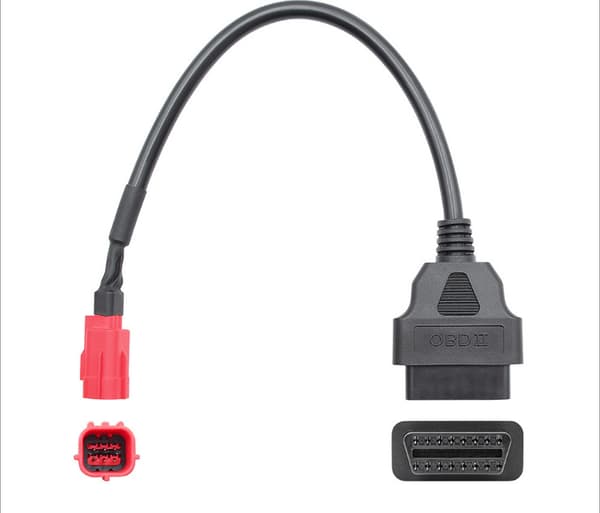 OBD2 6Pins Motorcykel Diagnostisk Scanner Værktøj Adapter Stik, Kode